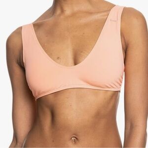 NWOT Roxy NEVER-WORN peach bikini top size XL